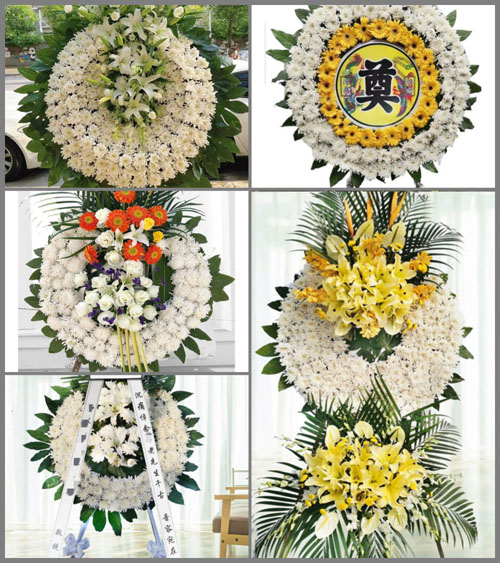 上海奉贤区四团镇平海村花圈速递