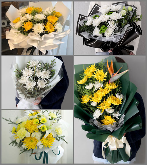 上海奉贤区四团镇平海村白事花束代送